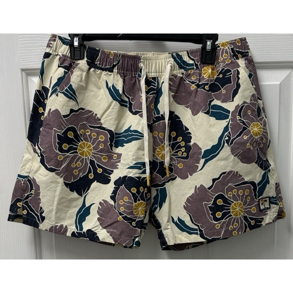 Marine Layer Swim Trunks Large Floral Tropical Print
